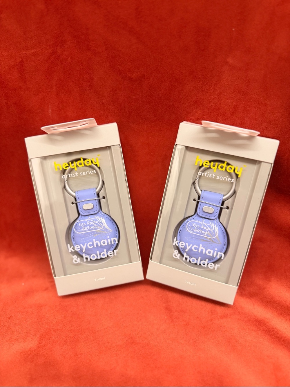 heyday Lavender Keychain & Holder for AirTag - Duo Pack